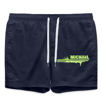 Michel - Short de bain - bleu marine - Devant - AI Model Male 185 light (185cm)