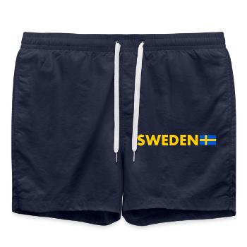 Schweden - Badeshorts - French Navy - Vorne - AI Model Male 185 light (185cm)