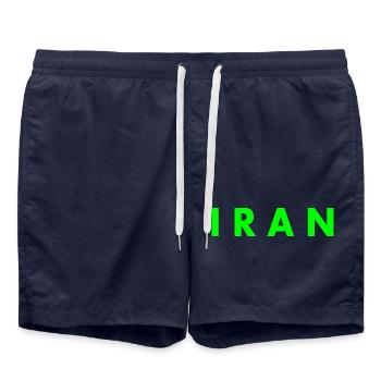 Iran - Badeshorts - French Navy - Vorne - AI Model Male 185 light (185cm)