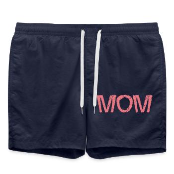 MUTTERTAG. SCHÖNEN MUTTERTAG. MAMA. ICH LIEBE DICH - Badeshorts - French Navy - Vorne - AI Model Male 185 light (185cm)