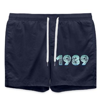 Ice Cold 1989 - Swim Trunks - french navy - Front - AI Model Male 185 light (185cm)