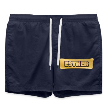 Esther - Badeshorts - French Navy - Vorne - AI Model Male 185 light (185cm)