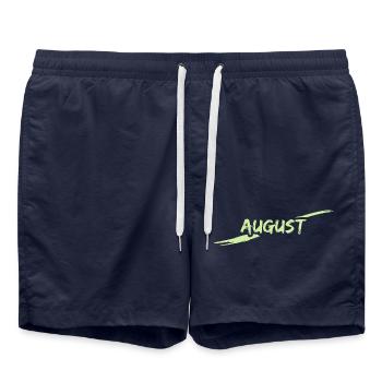 Août - Short de bain - bleu marine - Devant - AI Model Male 185 light (185cm)
