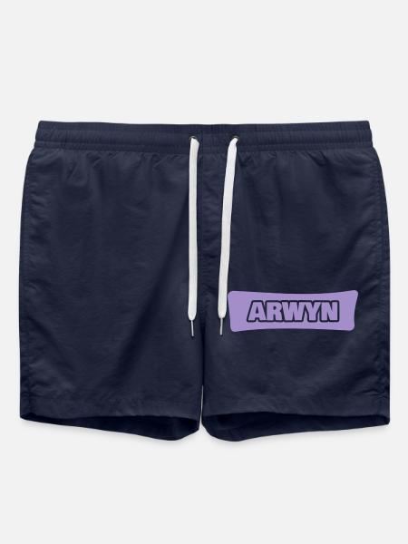 First name Arwyn - Swim Trunks - french navy