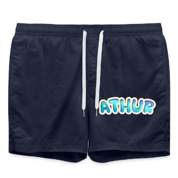 Job Athur - Short de bain - bleu marine - Devant - AI Model Male 185 light (185cm)