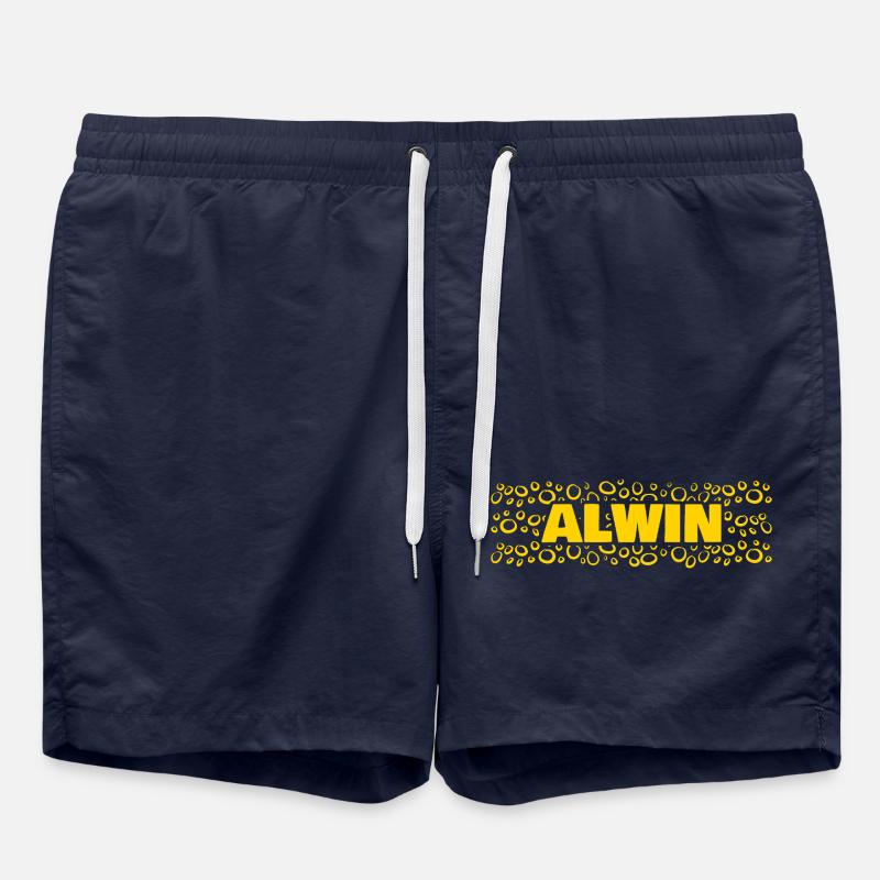 Alwin as a first name - Swim Trunks - french navy
