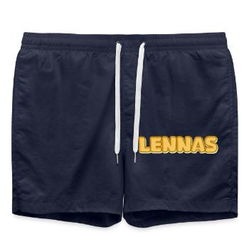 Cadeau pour Lennas - Short de bain - bleu marine - Devant - AI Model Male 185 light (185cm)