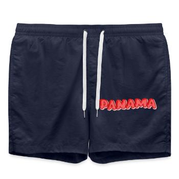 Le Panama comme vacances - Short de bain - bleu marine - Devant - AI Model Male 185 light (185cm)