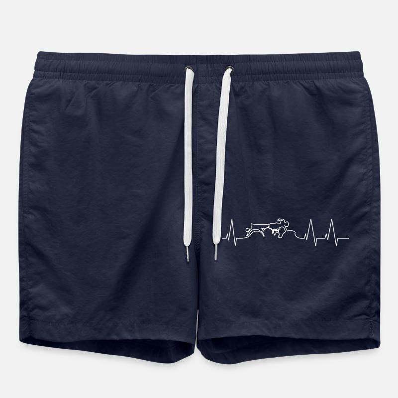 Moped DDR Herzschlag IFA VEB Suhl - Badeshorts - French Navy
