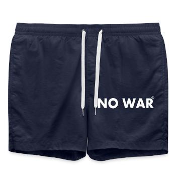 No war - Badeshorts - French Navy - Vorne - AI Model Male 185 light (185cm)