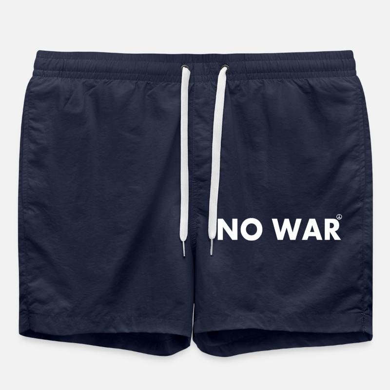 No war - Short de bain - bleu marine