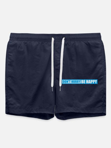 Don't hurry be happy - Swim Trunks - french navy