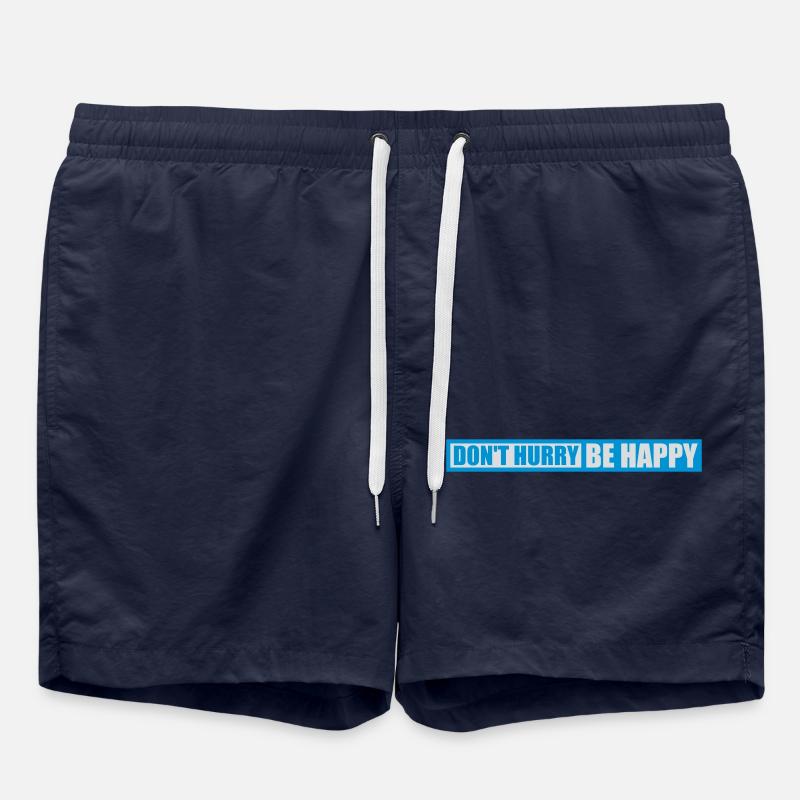 dont hurry be happy - Badeshorts - French Navy