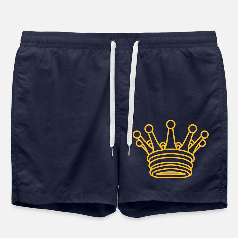Couronne d’or King Design - Short de bain - bleu marine