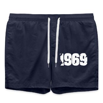 Soleil 1969 - Short de bain - bleu marine - Devant - AI Model Male 185 light (185cm)