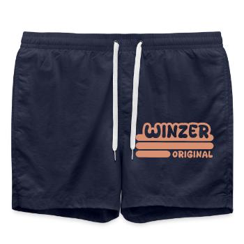 Profession: Winemaker - Swim Trunks - french navy - Front - AI Model Male 185 light (185cm)