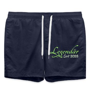 2028 - Short de bain - bleu marine - Devant - AI Model Male 185 light (185cm)