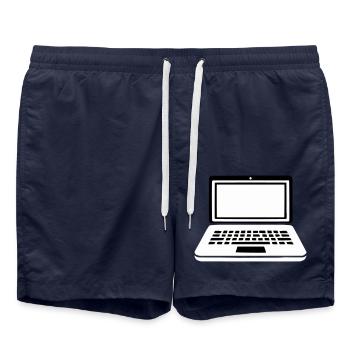 ordinateur portable - Short de bain - bleu marine - Devant - AI Model Male 185 light (185cm)