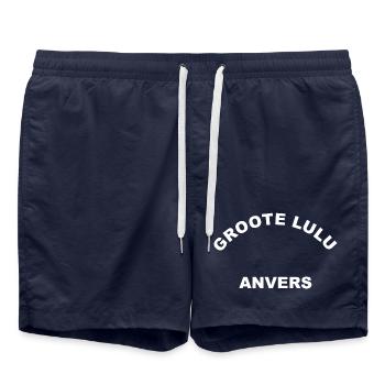 Groote Lulu Anvers - Short de bain - bleu marine - Devant - AI Model Male 185 light (185cm)