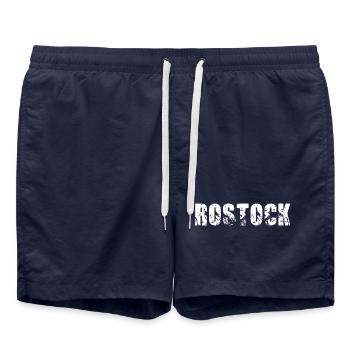 Rostock - Badeshorts - French Navy - Vorne - AI Model Male 185 light (185cm)