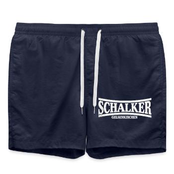 Schalker Gelsenkirchen - Badeshorts - French Navy - Vorne - AI Model Male 185 light (185cm)