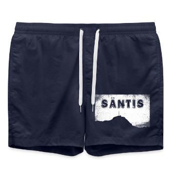 Aperçu de Sänti | Appenzell | Alpstein - Short de bain - bleu marine - Devant - AI Model Male 185 light (185cm)