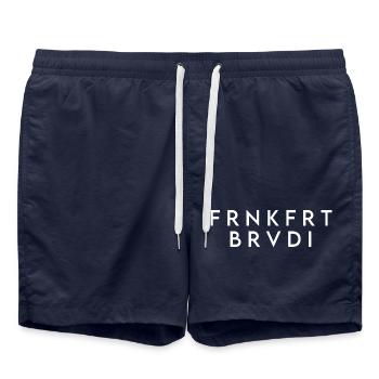 FRNKFRT BRVDI - FRANKFURT BRUDI - Badeshorts - French Navy - Vorne - AI Model Male 185 light (185cm)