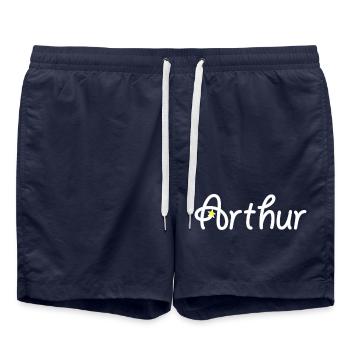 Arthur - Short de bain - bleu marine - Devant - AI Model Male 185 light (185cm)