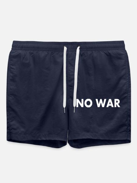 No war - Short de bain - bleu marine