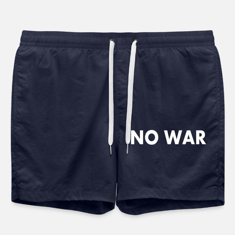 No war - Short de bain - bleu marine