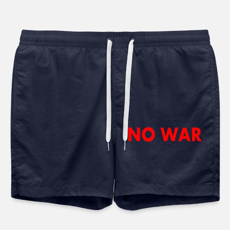 No war - Short de bain - bleu marine