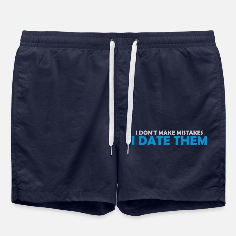 Date Erreurs Citation Logo - Short de bain - bleu marine