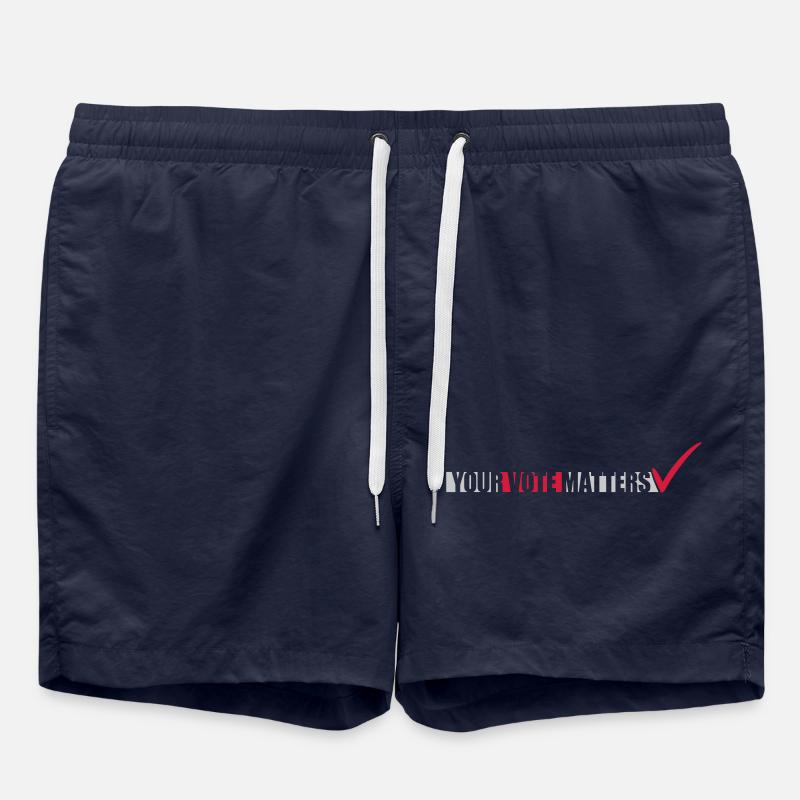 votre vote compte citation - Short de bain - bleu marine