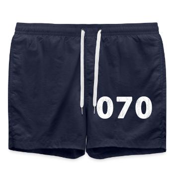 070 La Haye Rijswijk Voorburg Leidschendam - Short de bain - bleu marine - Devant - AI Model Male 185 light (185cm)