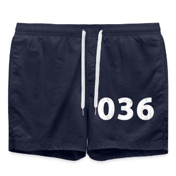 036 Almere Zeewolde - Short de bain - bleu marine - Devant - AI Model Male 185 light (185cm)
