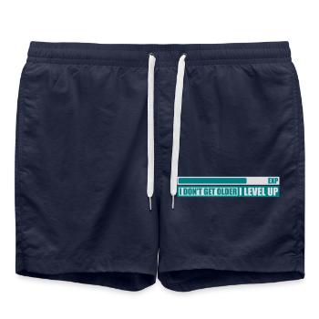 get older level up - Swim Trunks - french navy - Front - AI Model Male 185 light (185cm)