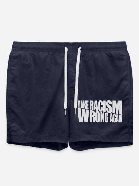 make racism wrong again - Swim Trunks - french navy