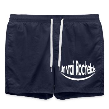 Un vrai rochelais - Short de bain - bleu marine - Devant - AI Model Male 185 light (185cm)
