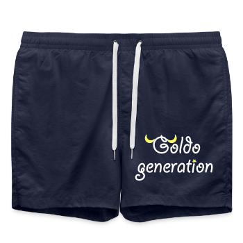 Goldo generation - Short de bain - bleu marine - Devant - AI Model Male 185 light (185cm)