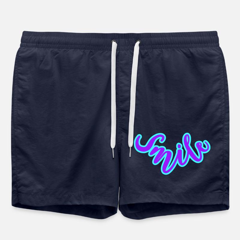 With a smile 🌞 - Swim Trunks - french navy