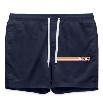 Ilona as Style - Swim Trunks - french navy - Front - AI Model Male 185 light (185cm)