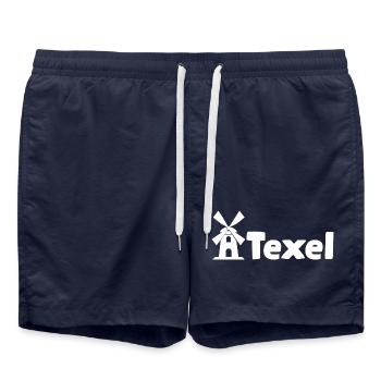Moulin à vent de Texel - Short de bain - bleu marine - Devant - AI Model Male 185 light (185cm)