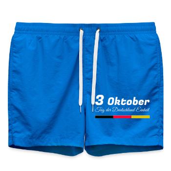 3. Oktober Einheit Farben - Badeshorts - Cobalt blue - Vorne