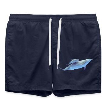 Delfin - Badeshorts - French Navy - Vorne - AI Model Male 185 light (185cm)