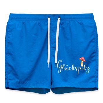 Lucky devil - Swim Trunks - cobalt blue - Front