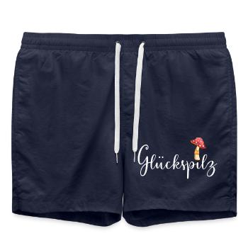 Lucky devil - Swim Trunks - french navy - Front - AI Model Male 185 light (185cm)