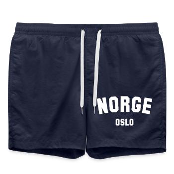 Oslo Norge Norvège Norvège - Short de bain - bleu marine - Devant - AI Model Male 185 light (185cm)