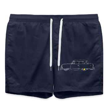 Nash Rambler Country Club 1953 - Swim Trunks - french navy - Front - AI Model Male 185 light (185cm)