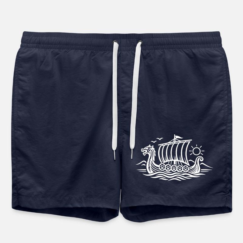 Viking Ship - Swim Trunks - french navy