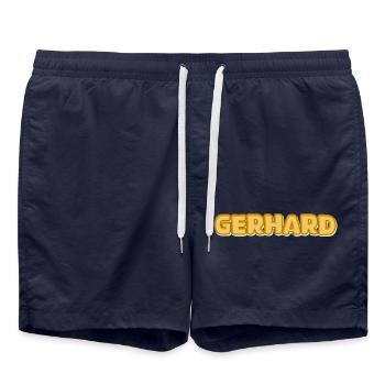 Gerhard als Gerhard - Badeshorts - French Navy - Vorne - AI Model Male 185 light (185cm)